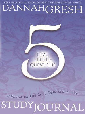 cover image of Five Little Questions That Reveal the Life God Designed for You Study Journal